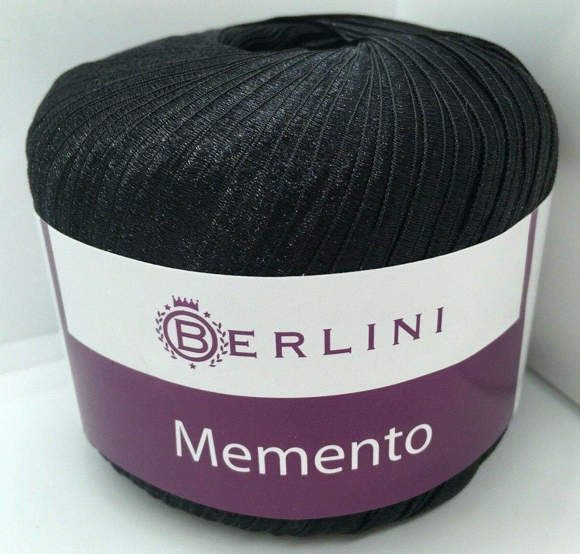 Memento Ribbon Yarn - 50 Gram, 88 Yards, 3/8 Wide - #78 Black