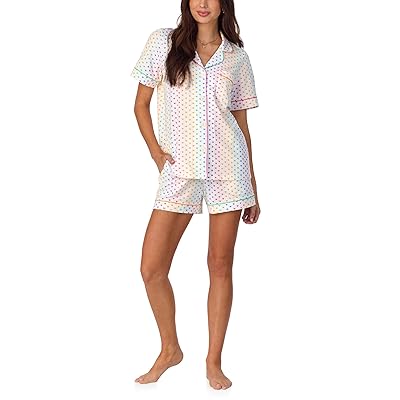 Bedhead PJs Short Sleeve Classic Shorty Stretch Jersey Pajama Set Women