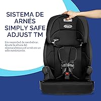 Vista 3 de Graco Tranzitions - Asiento elevador de arnés 3 en 1, asiento de automóvil orientado hacia adelante, respaldo alto, a refuerzo sin espalda, Eloise