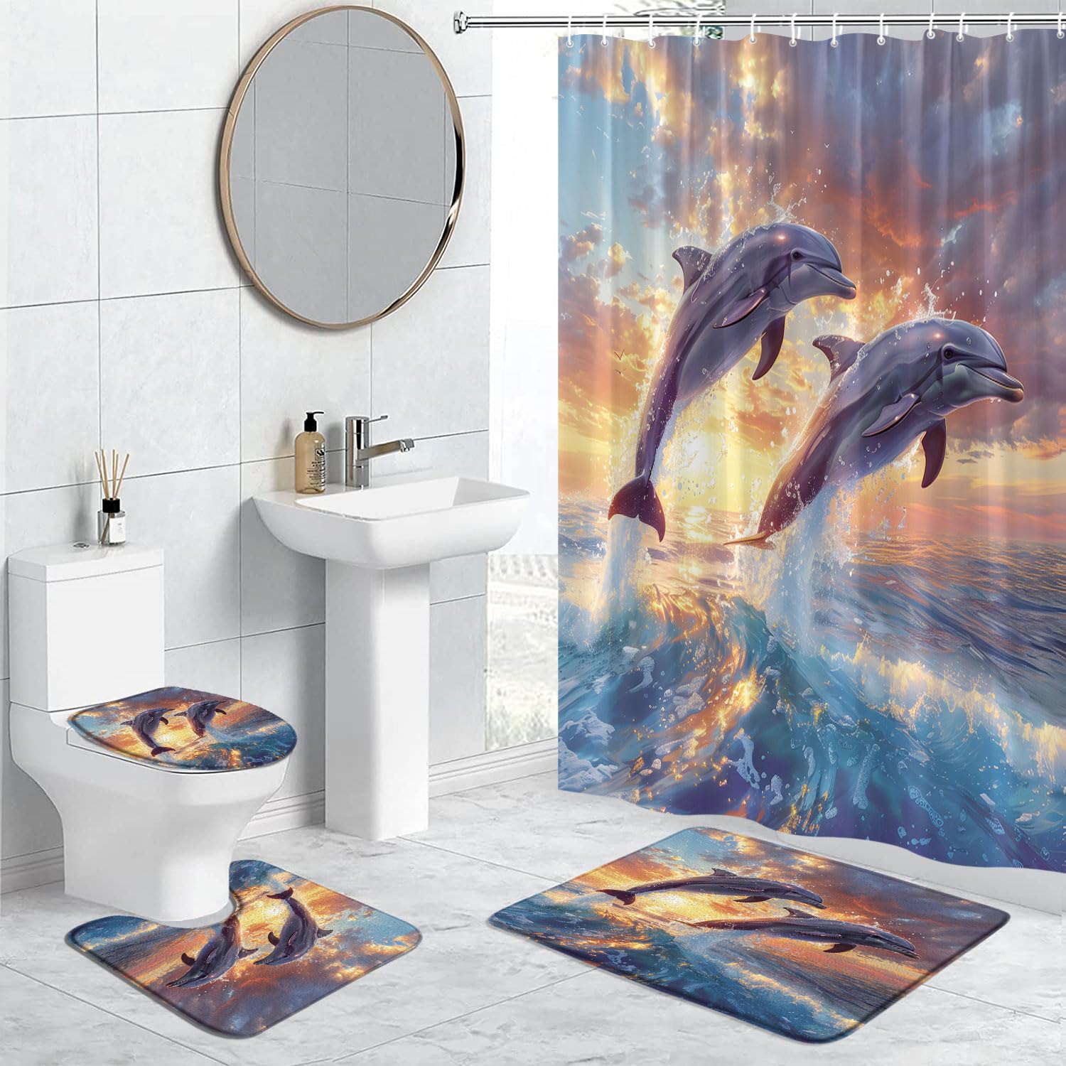 Beach Mat YSSFAV Nautical Blue Sea Turtle Bath Mat Ocean Beach Boho Retro  Map Coastal Teal Bathroom Kitchen Bedroom Livingroom Soft Floor Rug,  17.8\, image size:1500x1500