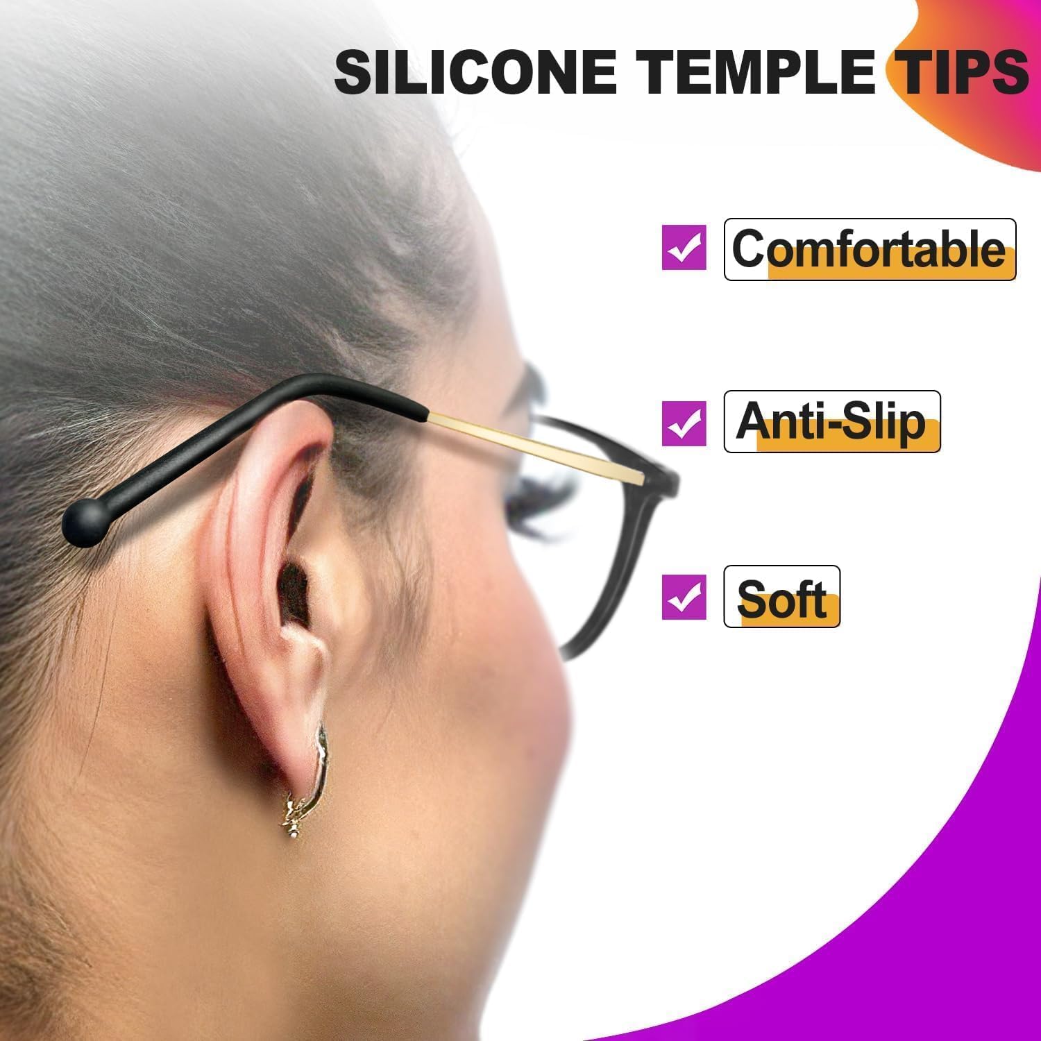 VISOONE Light Weight Slip Resistant Blue Light Blocking Computer Glasses with Anti Glare UV400 for Man Women GAEL - Image 5