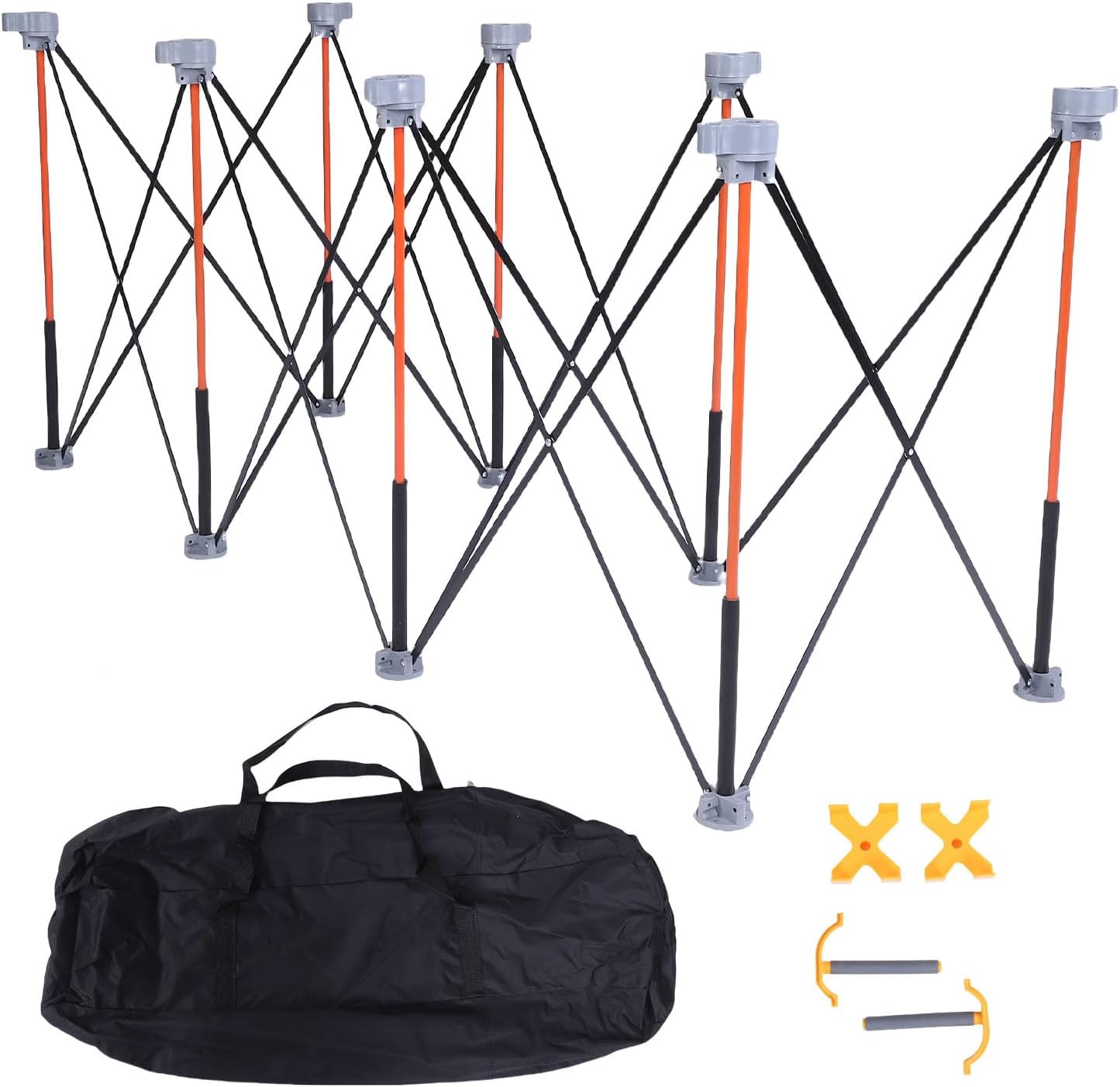 Garosa Folding Workbench, 800KG Heavy Duty Portable Collapsible Work Stand with Storage Bag for Garage Workshop Outdoor Woodworking Construction