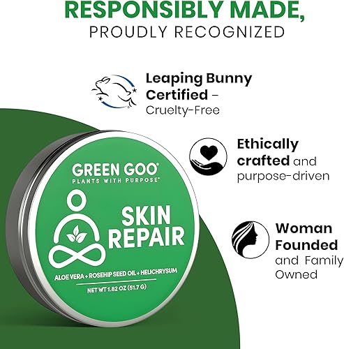 Vista 7 de Green Goo Natural Skin Care Salve, Skin Repair and Protection, 1.82-Ounce Large Tin
