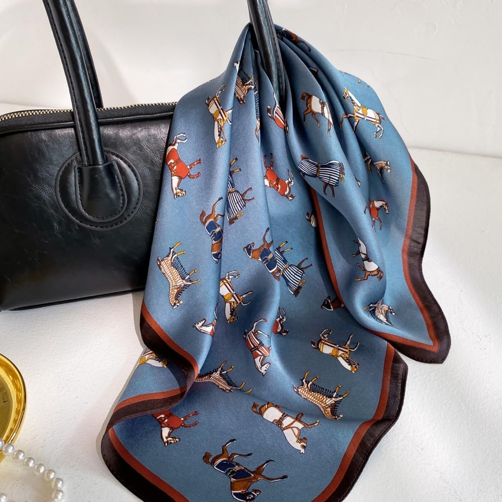 Tim & Tina Square 100% Mulberry Silk 21'' x 21'' Hair Scarf Head Sleeping Wrap Satin Head Scarf for Women - Image 6