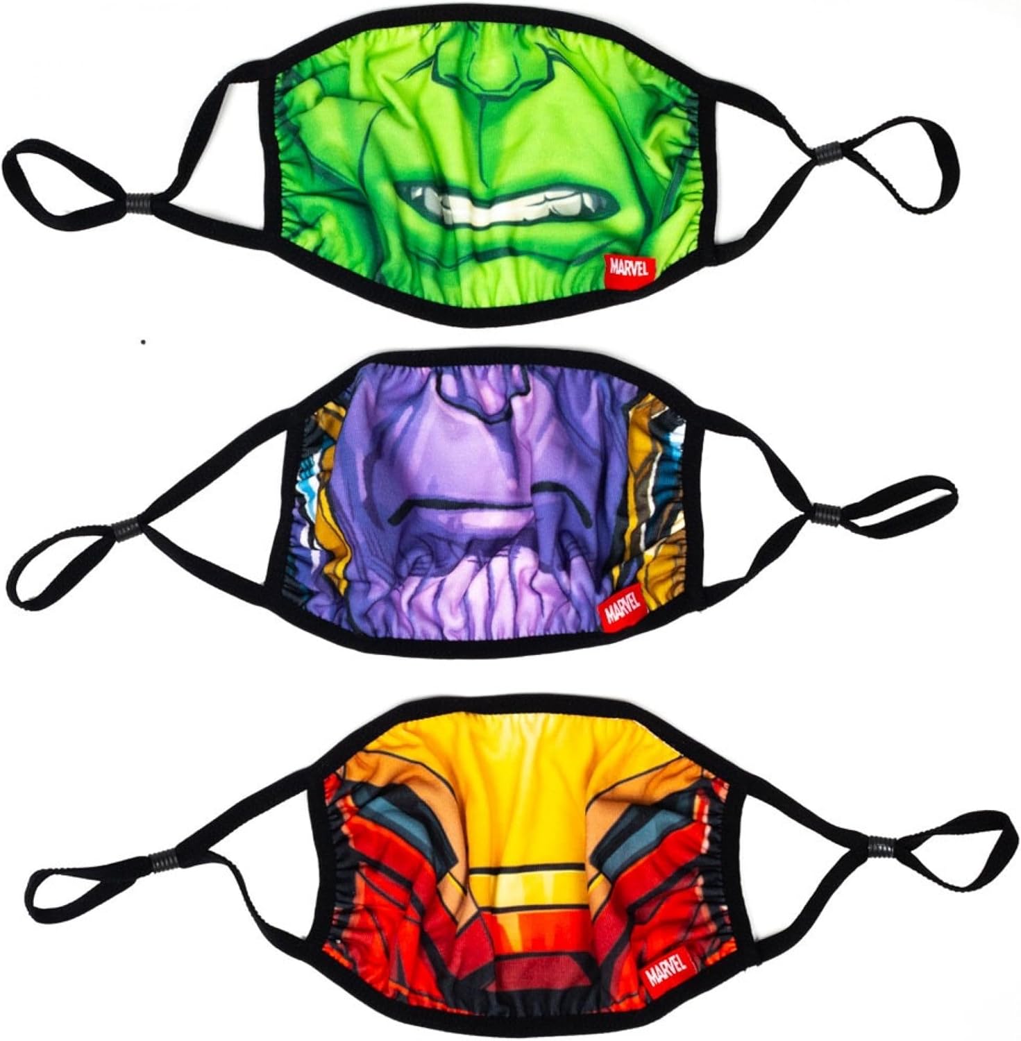 Bioworld 12 Pack Marvel Big Face Reusable Cloth Face Mask