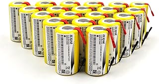YUTSUJO (20-Pack) Sub C 1.2V 2000mAh Ni-CD Rechargeable Batteries with Tabs for Power Tools, Cordless Drills, Emergency Lights, High Drain Devices