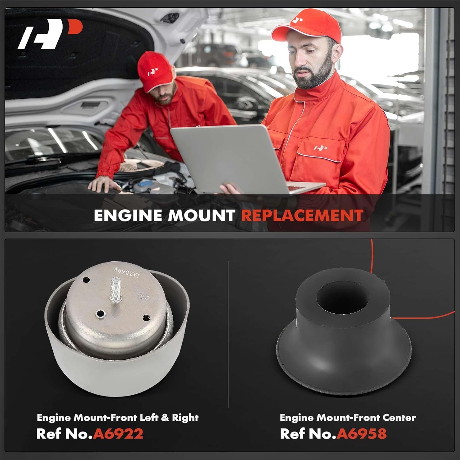 A-Premium Front Engine Motor Mount Kit Compatible with Volkswagen Passat 1998-2005 & Audi A4 2000-2001, A4 Quattro 2000-2001, A6 1998-2001, A6 Quattro 1998-2001, S4 2000-2002, 2.7L 2.8L, 4-PC Set