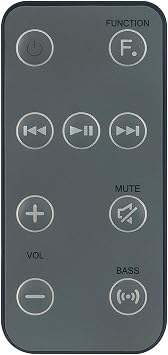 AH59-02483A,TM1231B Replace Remote Control Fit for Samsung Audio Dock DA-E750 DA-E750/ZA DA-E751/ZA DA-E570 DA-E570/ZA DA-E650/ZA DAE670 DA-E750/ZF DA-E750/XA DA-E751/EN Sub AH59-02482A