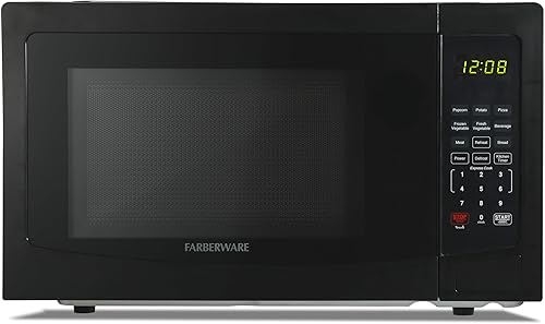 Miniatura 8 de Farberware - Horno microondas de encimera de 2.2 pies cúbicos – 1100 vatios de potencia, configuraciones de cocción automática con sensor Acero