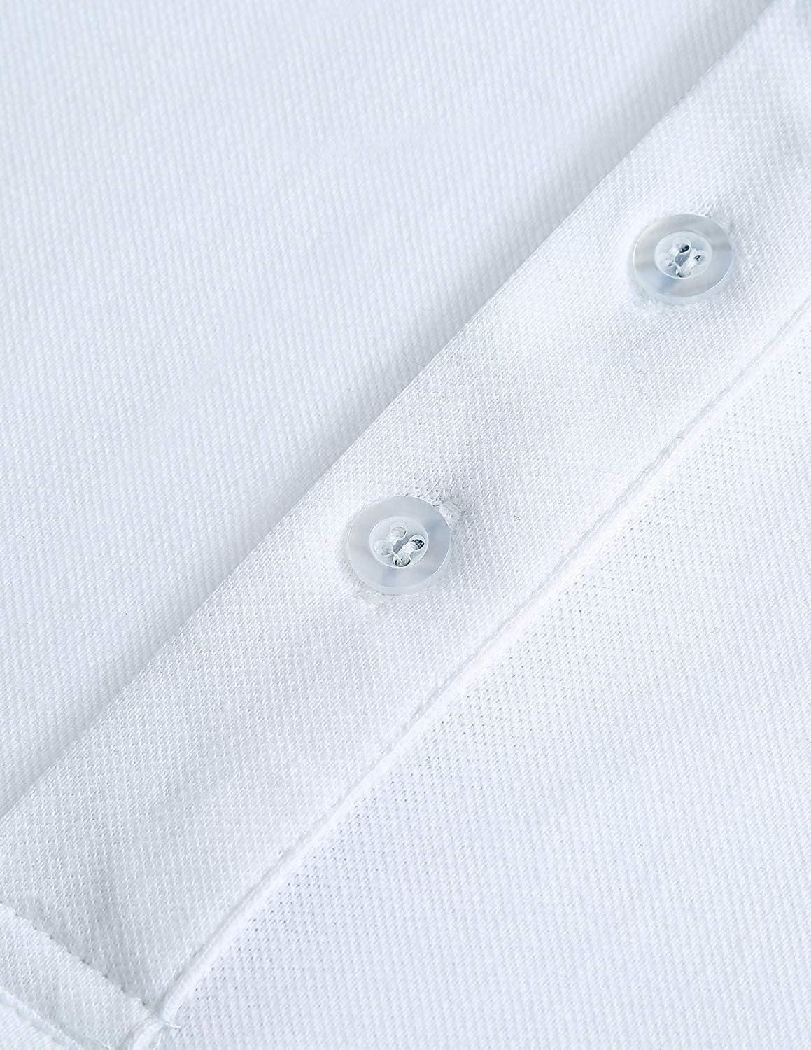 LIUPMWE Men's Shirt Long Sleeve Polo Shirt for Men Basic Slim Fit Long Sleeve Polo Men's Shirts with Pocket Golf Shirts - Image 4