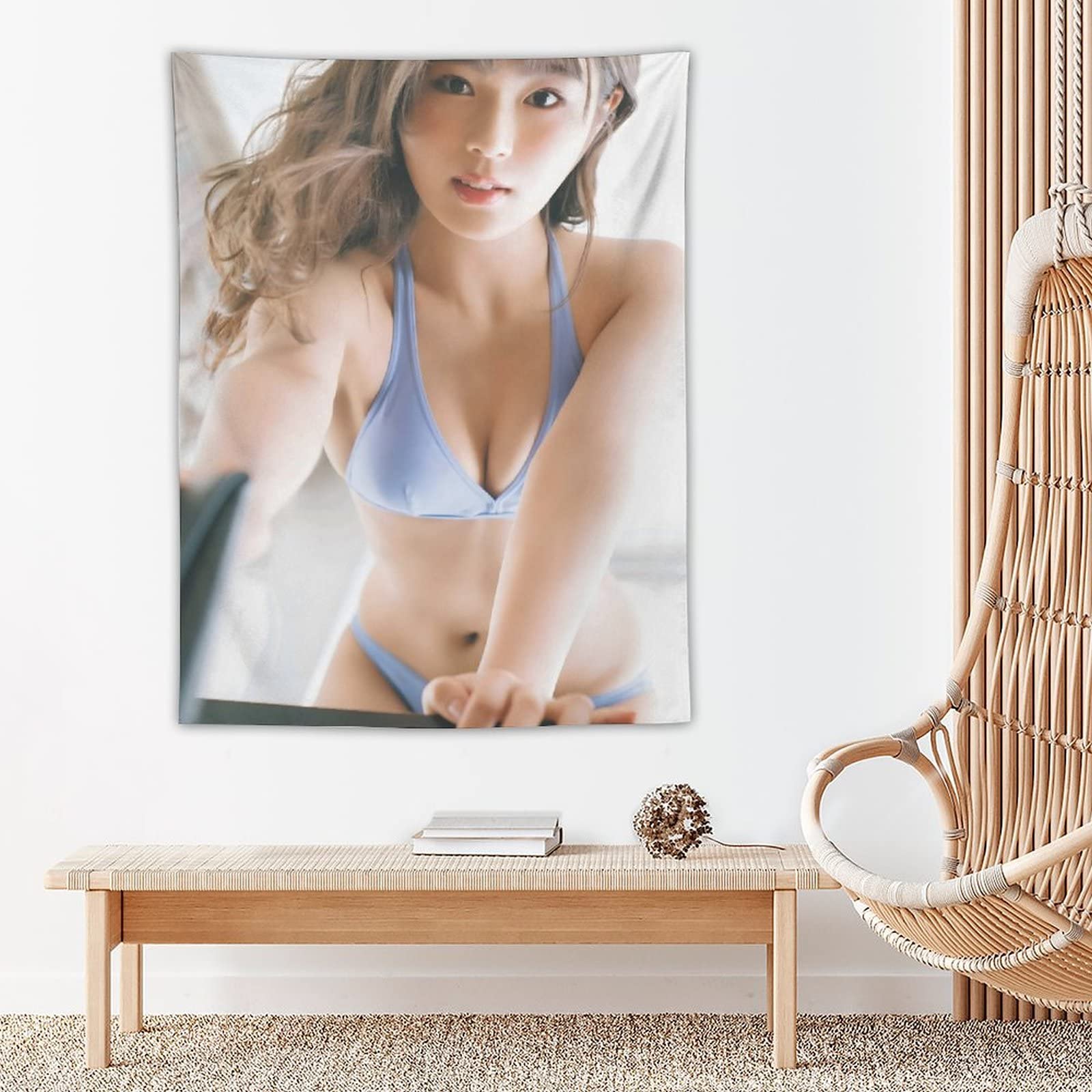 Amazon.co.jp: NMB48渋谷凪咲水着写真かわいい オフィス タペストリー