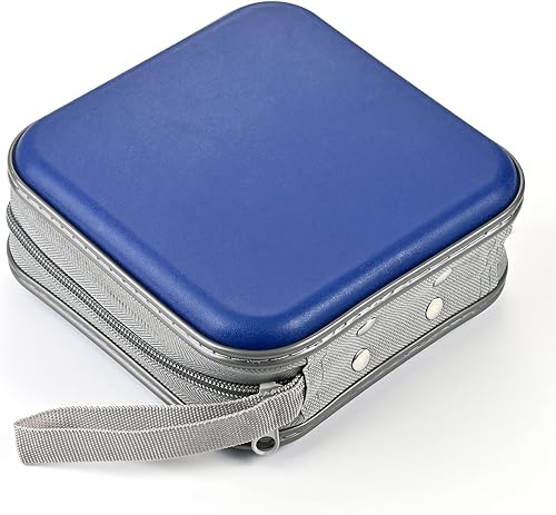 Miniatura 34 de UENTIP Funda para DVD, capacidad de 48 unidades, portátil, con cremallera, almacenamiento grande, cartera de CD, organizador de CD, viaje en casa