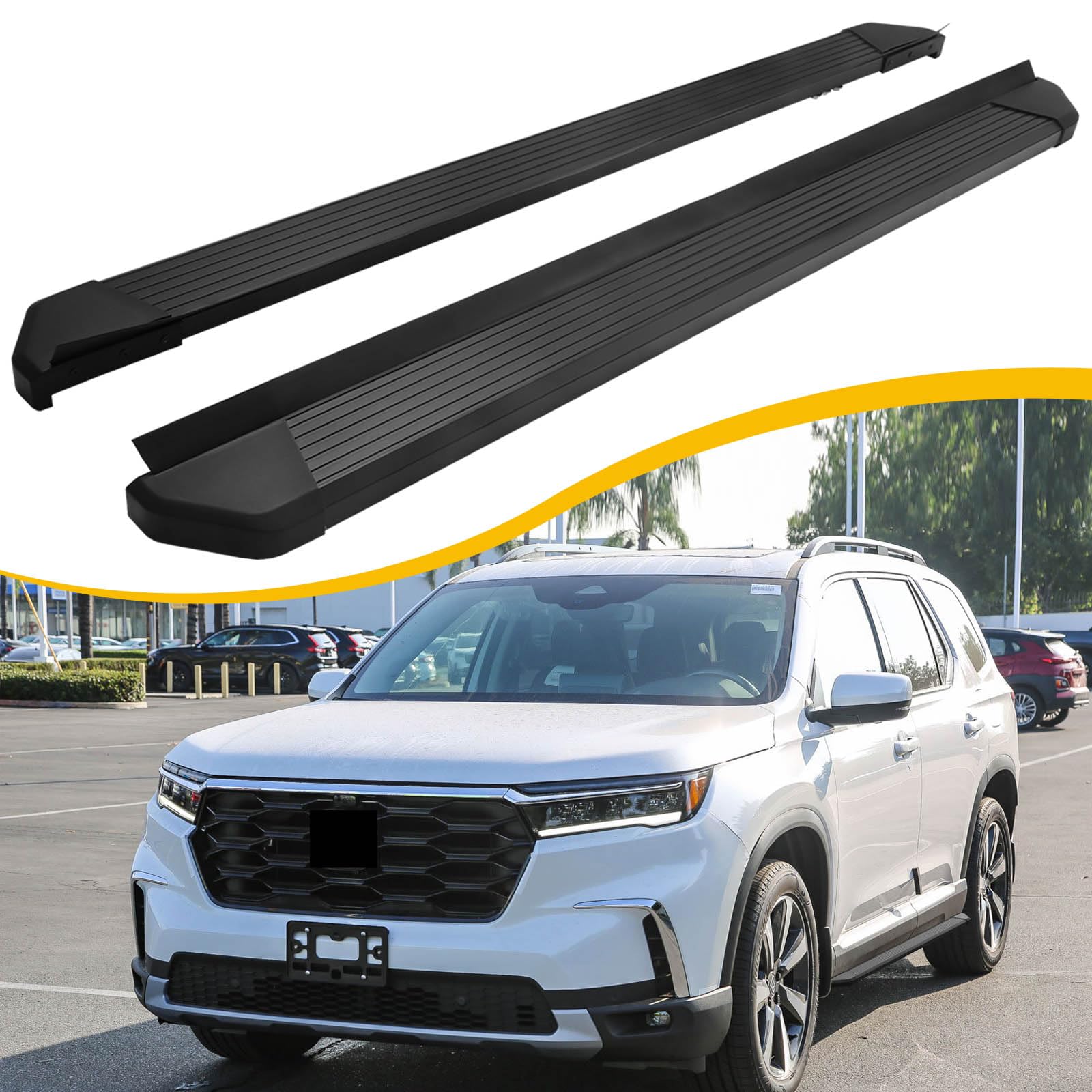 EZREXPM Running Boards Fit for Honda Pilot 2023 2024 2025 600LBS Side Steps Nerf Bar