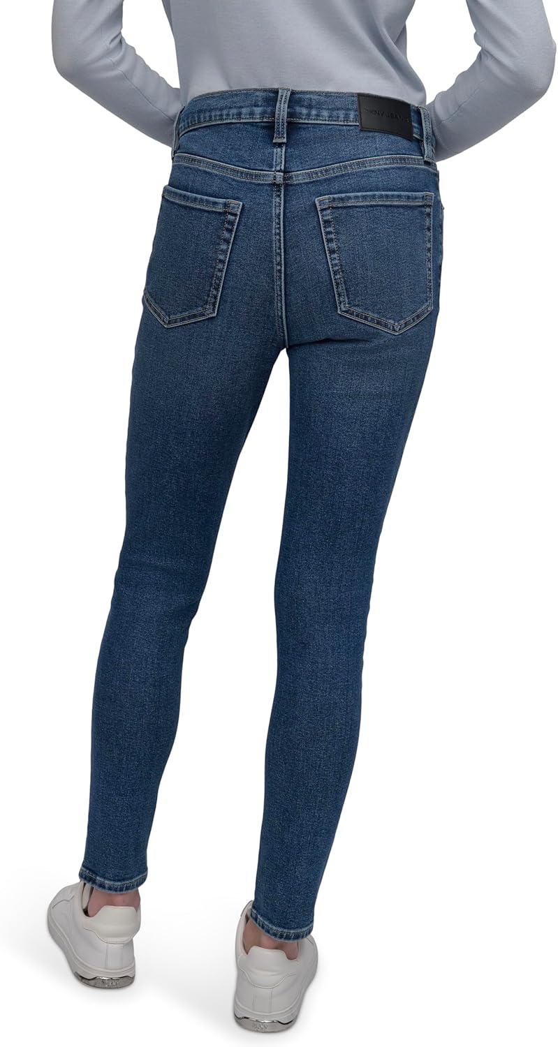 DKNY Womens Comfortable Skinny Denim Jeans - Image 3