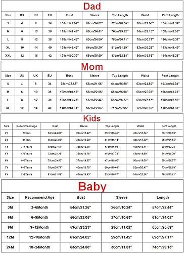 Miniatura 7 de Pijamas de Navidad a juego para la familia, conjunto de pijamas de Navidad a cuadros, pijamas a juego para la familia