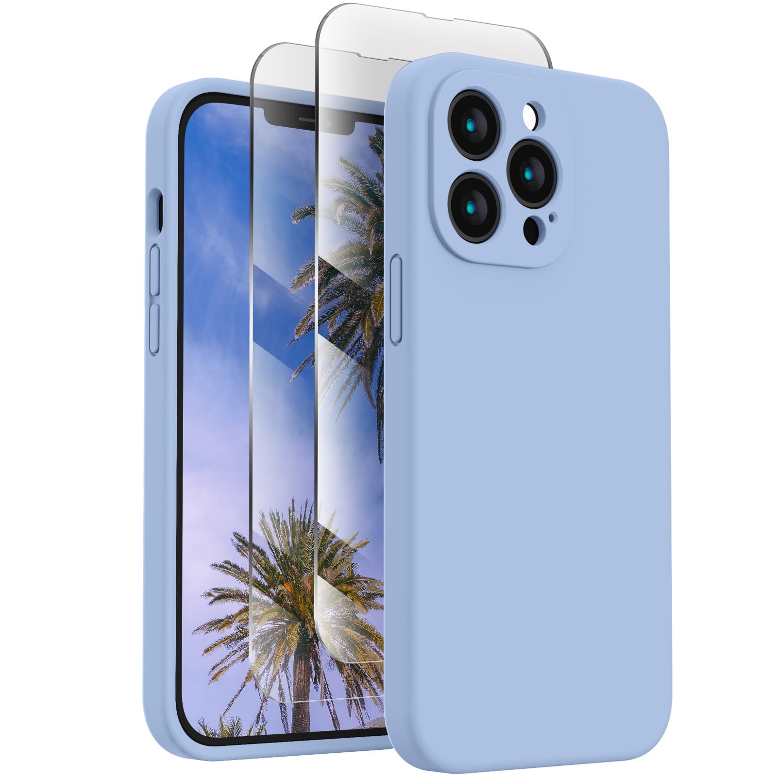 FireNova Designed for iPhone 13 Pro Max Case, 6.7", Light Blue