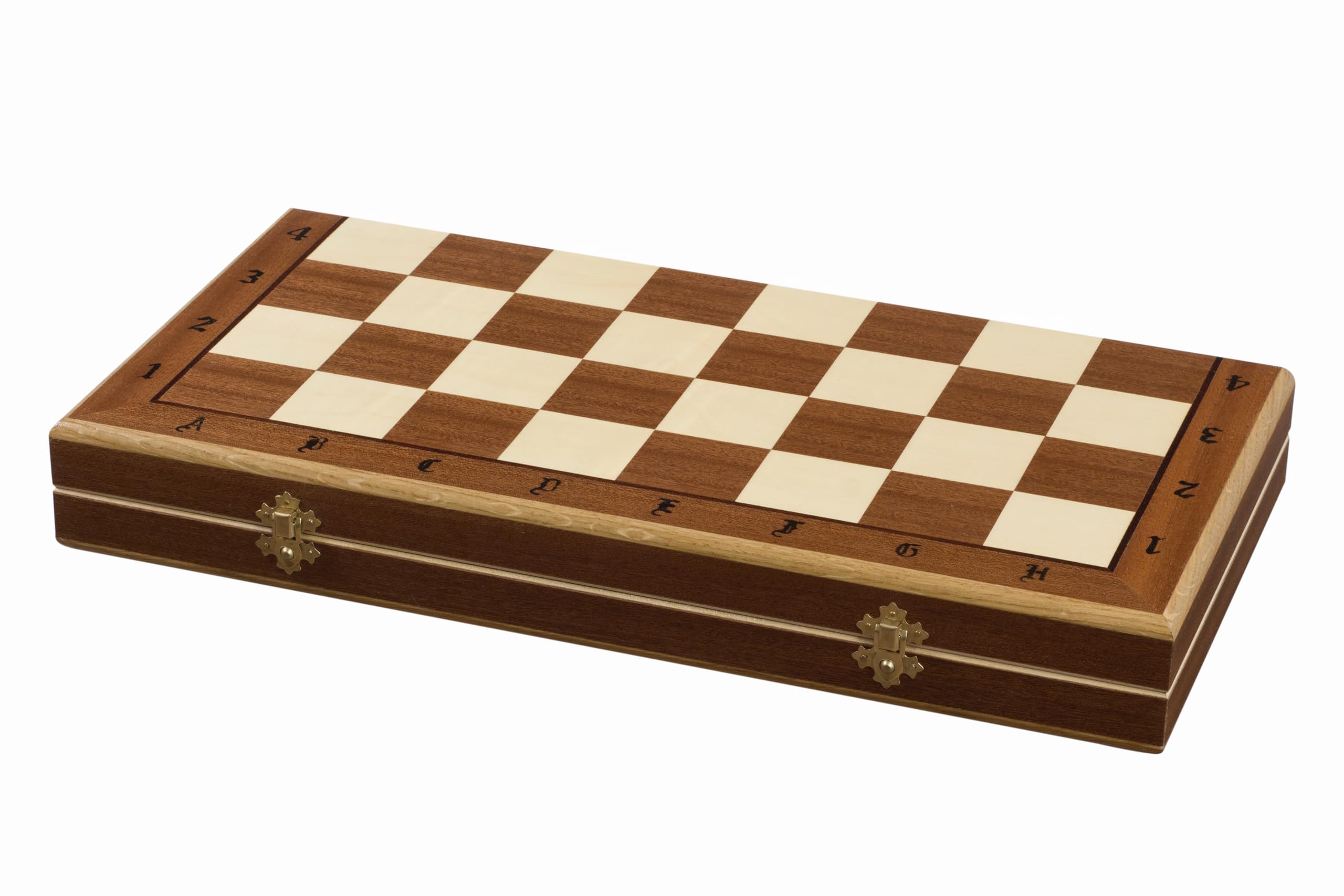 Sunrise Chess & Games Eleganti scacchi all'alba, Set scacchi da torneo Sunrise Chess n. 7 (50x50 cm) intarsiati - set scacchi di prima classe con figure Staunton fatte a mano e scacchiera