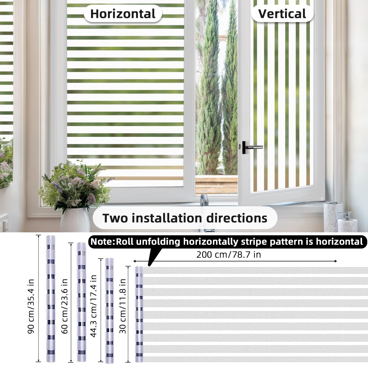 WPCTEV FXSV002 - Pellicola Per Finestra, A Specchio, Per La Privacy Diurna, Statica, Non Adesiva, Decorativa, Controllo - 10