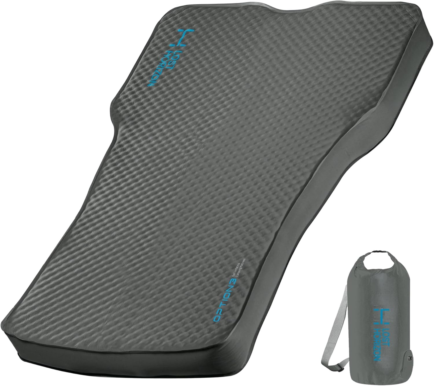 LOSTHORIZON Camping Air Mattress with Foam for Tesla, Self Inflating Sleeping Pad, 4.5" Thick, R-Value 13, Model 3