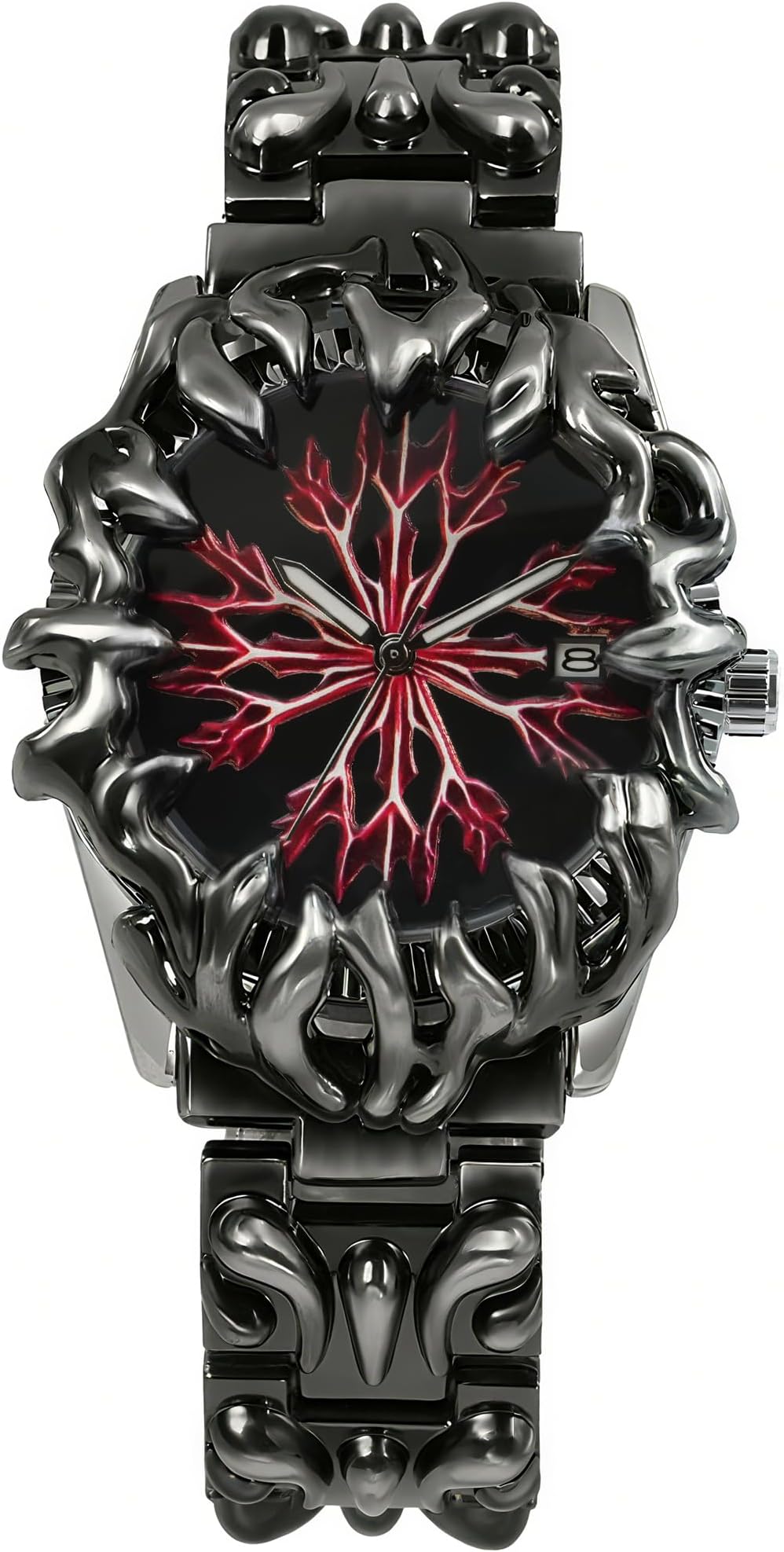 BARAMON Watch for Men Retro Fashion Vintage Wristwatch Casual Gothic Steampunk Quartz Analog Hand Watches Hip Hop Cool Alien Y2K Male Clock