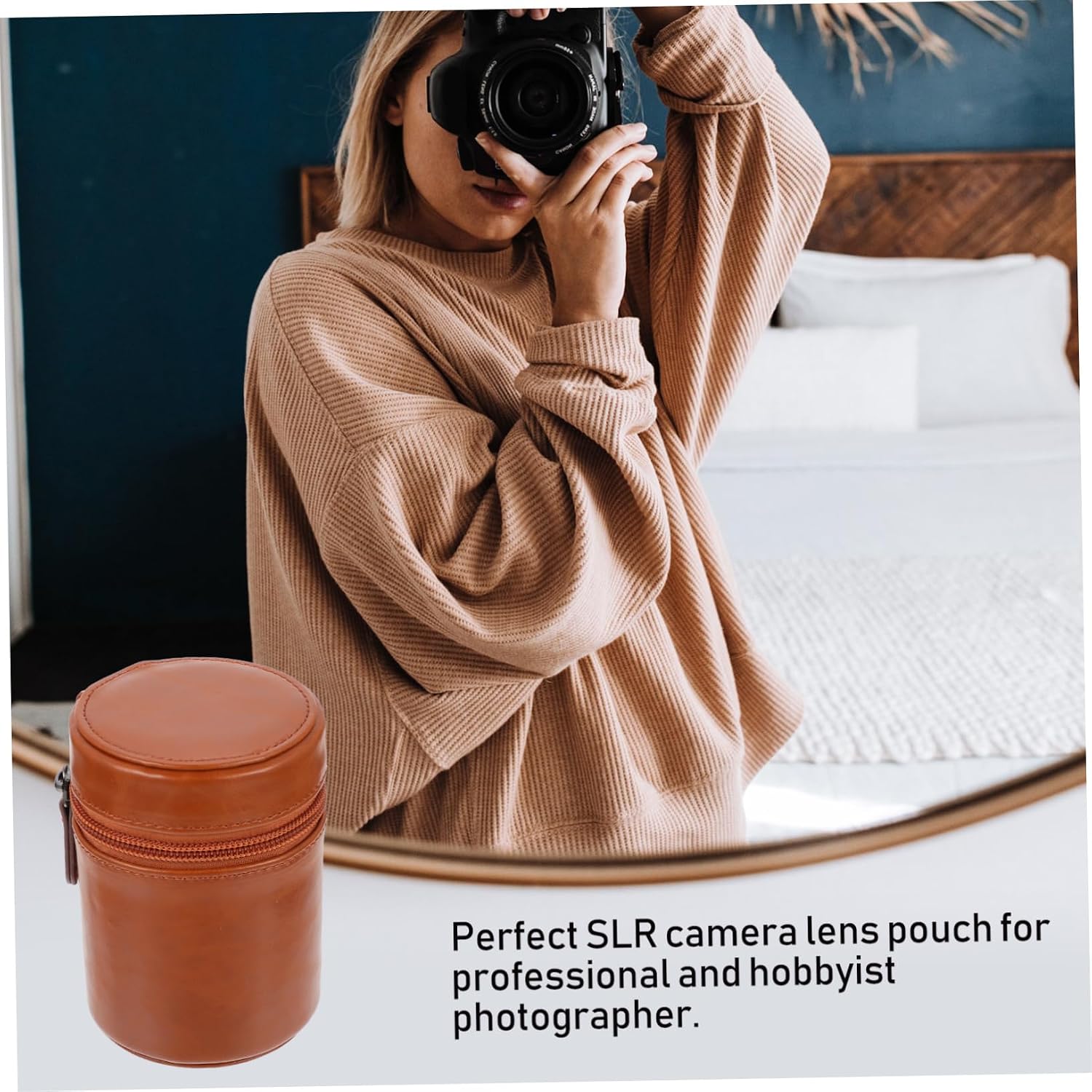 MERRYHAPY Professional Camera Lens Bag Camera Case and Fine Craftsmanship Easy Zipper Design Scratch Dust Storage Pouch