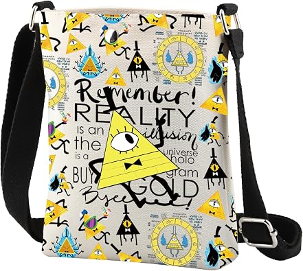CMNIM Bill Cartoon Crossbody Bag Cartoon Inspired Gifts for Bill C Fans Cartoon Character Crossbody Purse