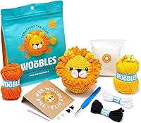Vista 14 de The Woobles Kit de Ganchillo para Principiantes - Fácil Kit de Artes y Manualidades de Tejido y Crochet de Animales Como se Vio en Shark Tank