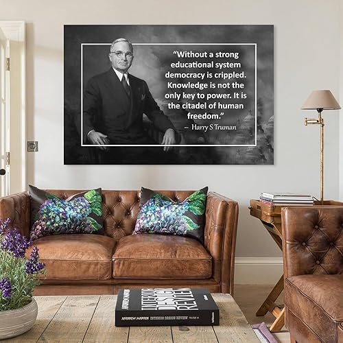 Miniatura 3 de AAHARYA Harry S Truman Poster US President Portrait Inspirational Quotes Canvas Print Art (10) Canvas Painting Wall Art Poster for Bedroom Living