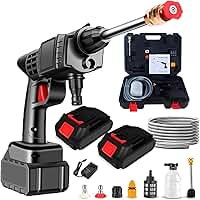 Lavadora de Alta Pressão Portátil Recarregável – Sem Fio, Bivolt – Vap Multiuso para Carros, Calçadas, Jardim e Limpeza Externa com Jato Forte e Alta Mobilidade- 2 BATERIAS