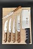 SürLaz Kitchen Knife Set 6 Piece Butcher Knife Sacrifice Knife Row Armor
