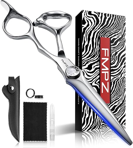 Miniatura 1 de Tijeras de corte de pelo de 6 pulgadas, tijeras de peluquería profesionales, tijeras de corte de cabello con acero 440C, dureza 60HRC extremadamente