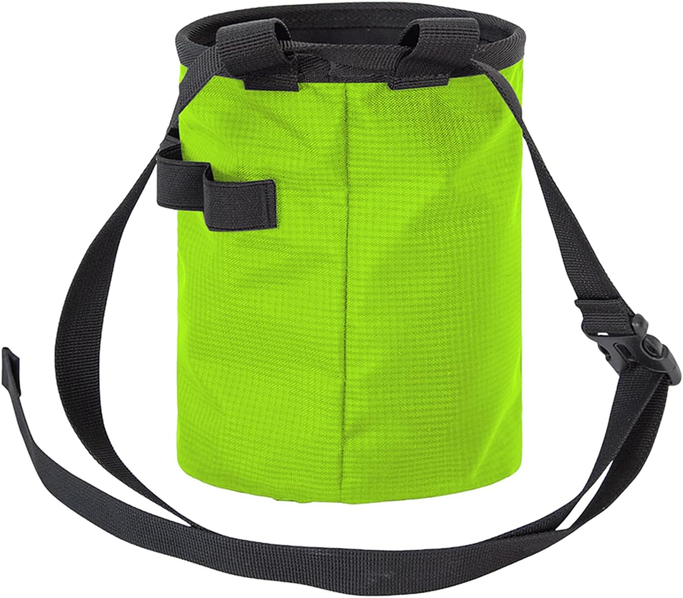 Borsa per gesso da arrampicata su roccia, secchio impermeabile per gesso regolabile, grande capacità con tasca con cerniera, cintura in vita sicura, cintura in vita per bouldering, ginnastica