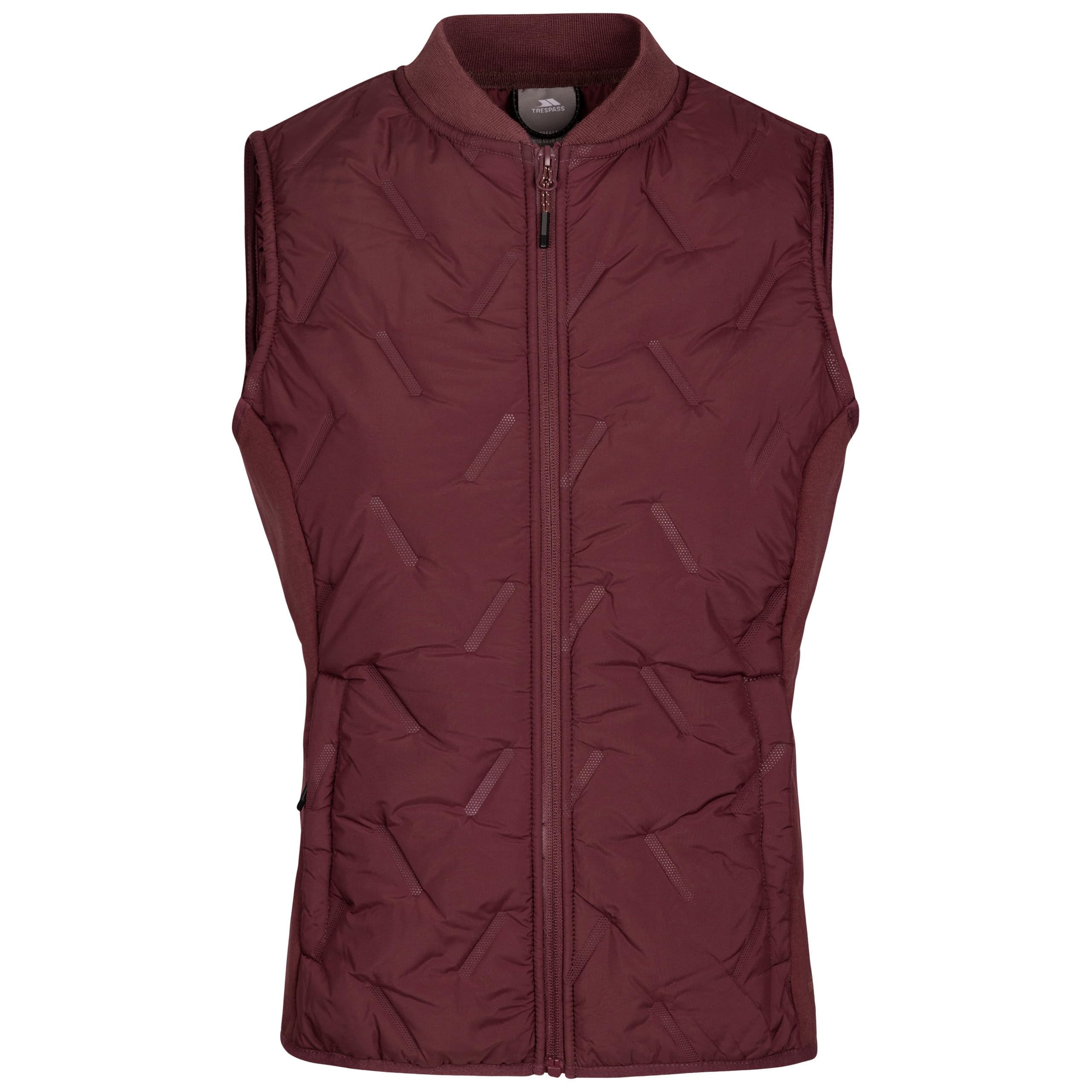Trespass Women's Mulberry Activewear Gilet With Faux Down Padding And 2 Zip Pockets Miran