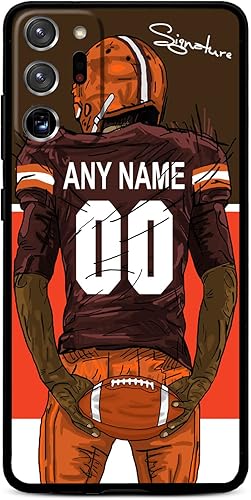 Miniatura 7 de Funda de silicona líquida con diseño de bricolaje para Samsung Galaxy Note 2020 Ultra 10 Pro Note 9 8, nombre y número personalizados y firma de