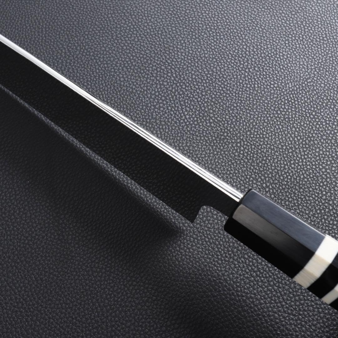 8705先丸包丁 9寸 鏡面仕上げ 刃は究極の切れ味 黒檀黒水