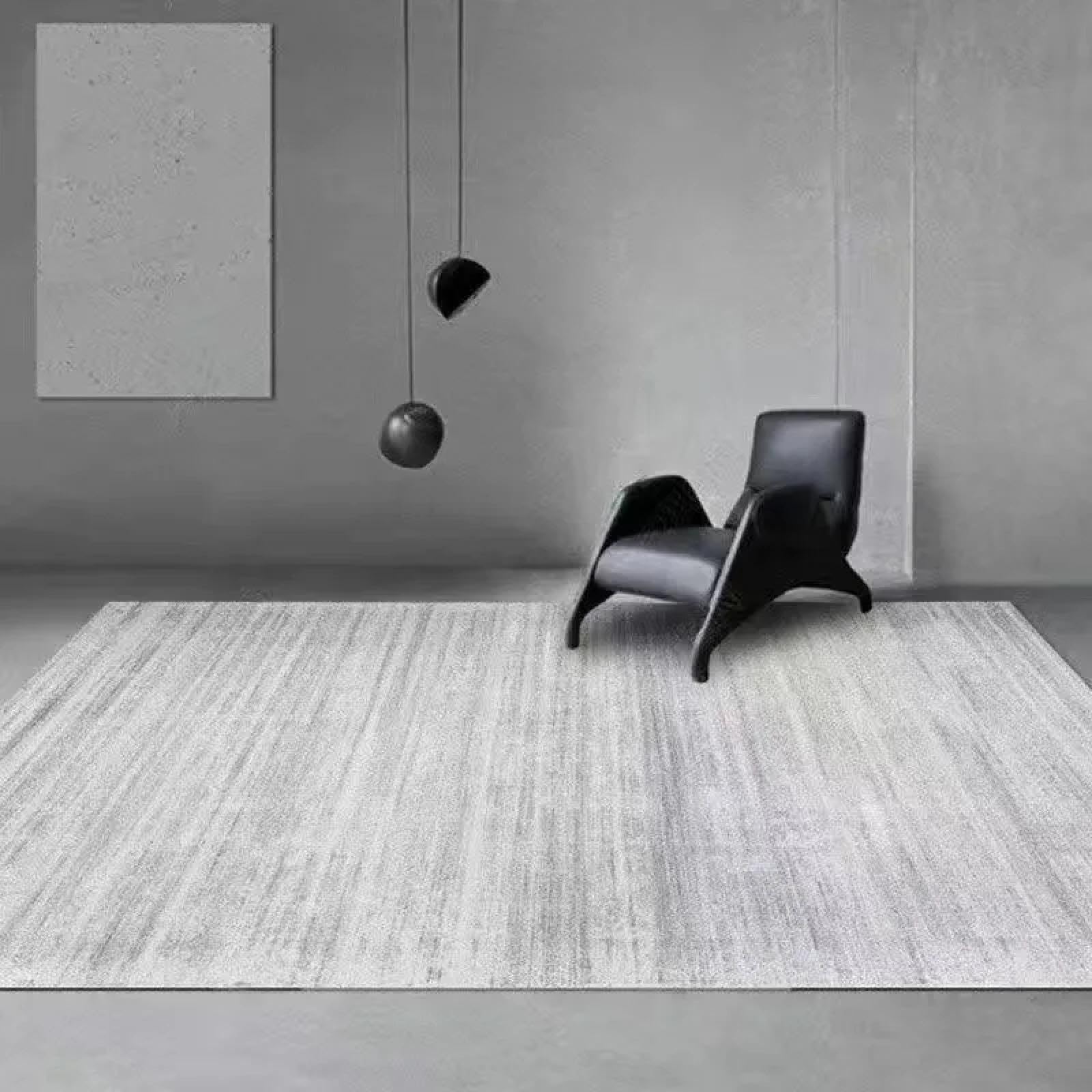 Tapis de luxe moderne en peluche douce et tapis de chevet sur mesure