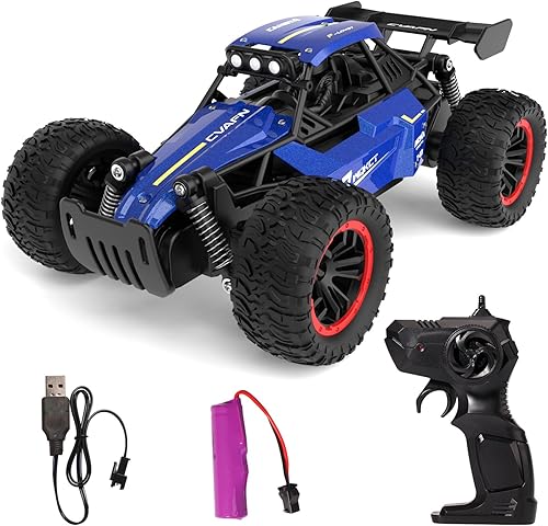 Miniatura 11 de Camión Monstruo RC de Alta Velocidad de Nivel de Entrada rojo con Luz y Rociador 2.4GHz Vertical Rotación 360° 4WD Camiones Monstruo Coches RC, 20+