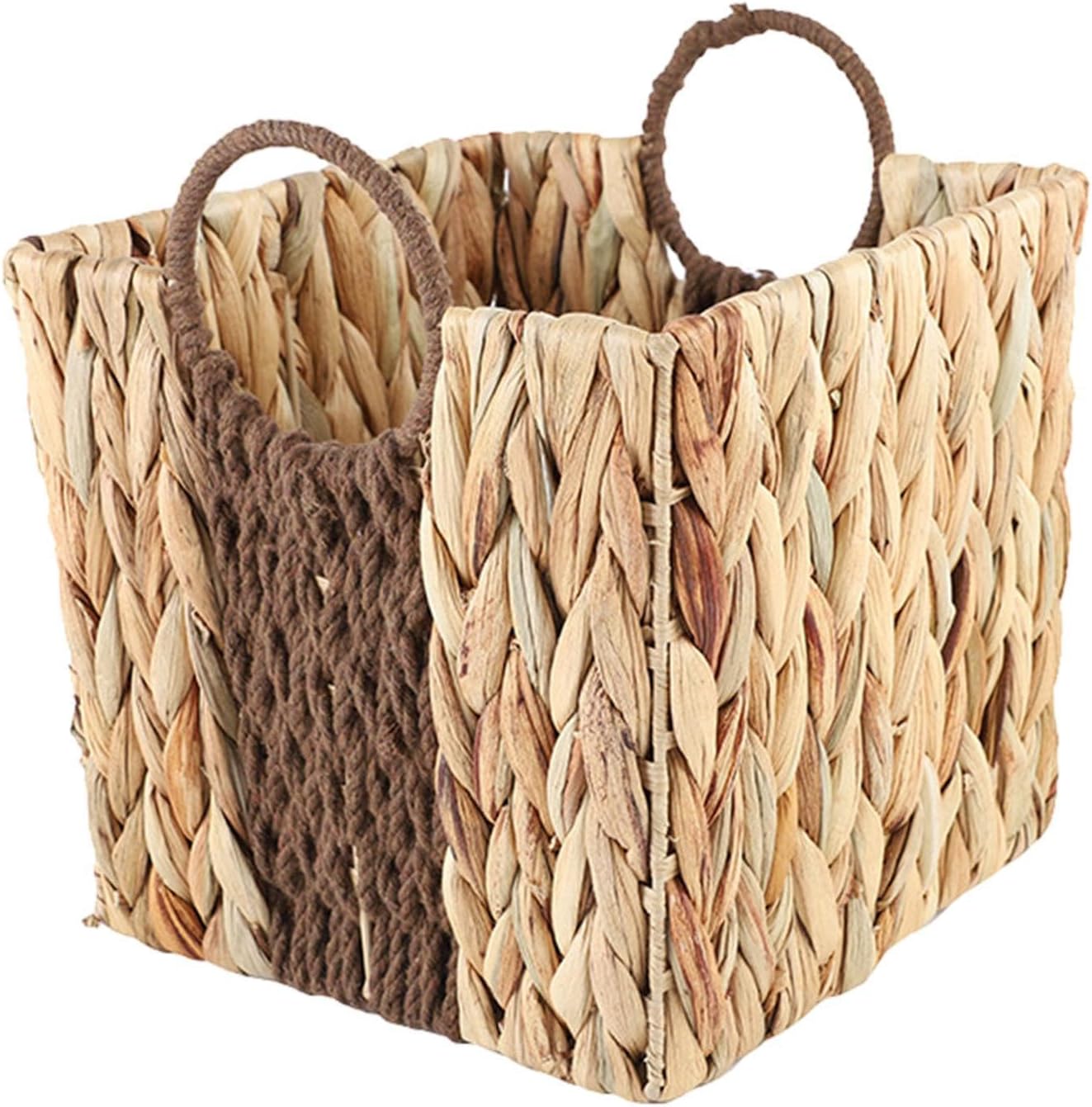 Handcrafted Woven Basket for Storage and Organization in Home and Garden, Large