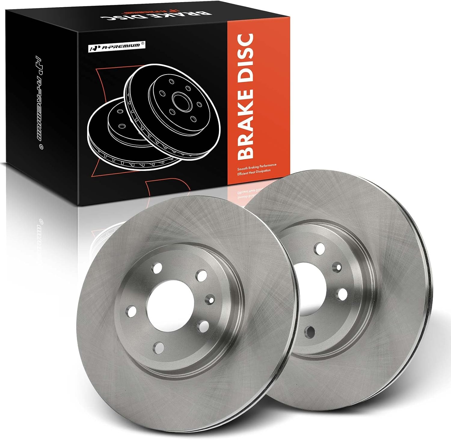 A-Premium 12.35 inch (313.8mm) Front Vented Disc Brake Rotors Compatible with Audi Models - A4 2017-2020, A4 Quattro 2017-2023, A5 2013-2014, A5 Quattro 2013-2019, A5 Sportback 2018-2023, 2-PC Set