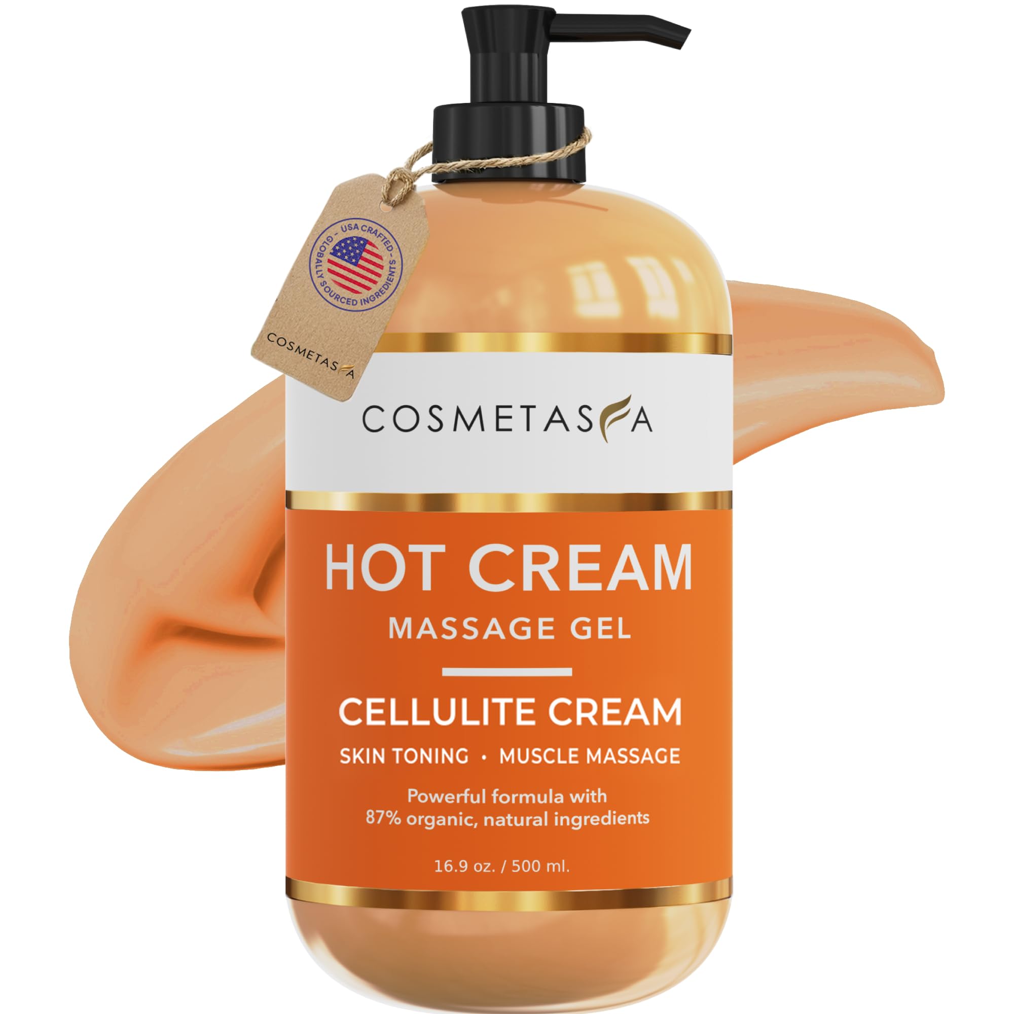 Amazon.com: Cosmetasa Cellulite Hot Cream- 87% Organic Cellulite