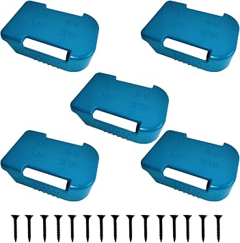 5 Packs Battery Holder Compatible with Makita 18V Bosch 18V Battery Belt Clip Compatible with BL1830 BL1840 BAT609 etc