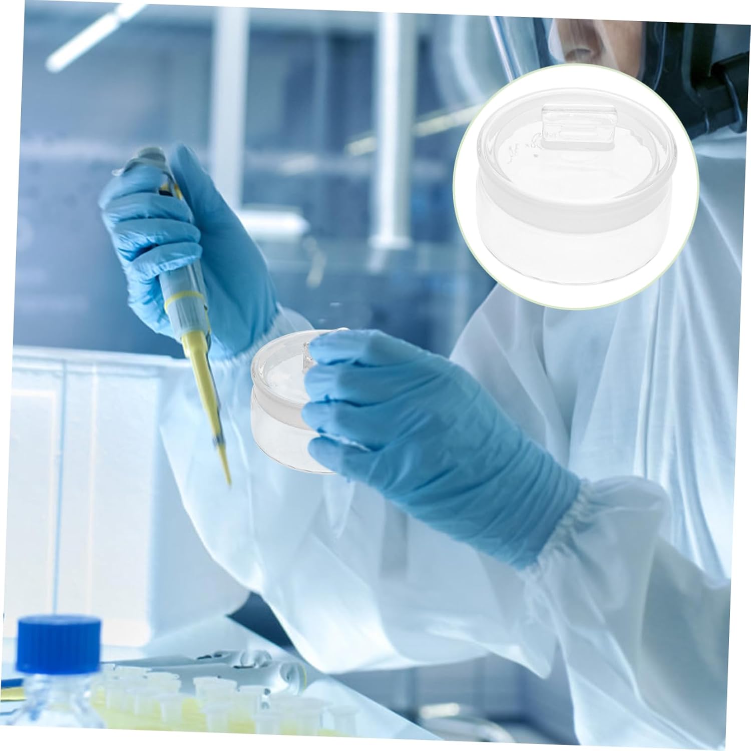Glass Chemistry Flask Sealing Storage Bottle Precision Weighing for Labs