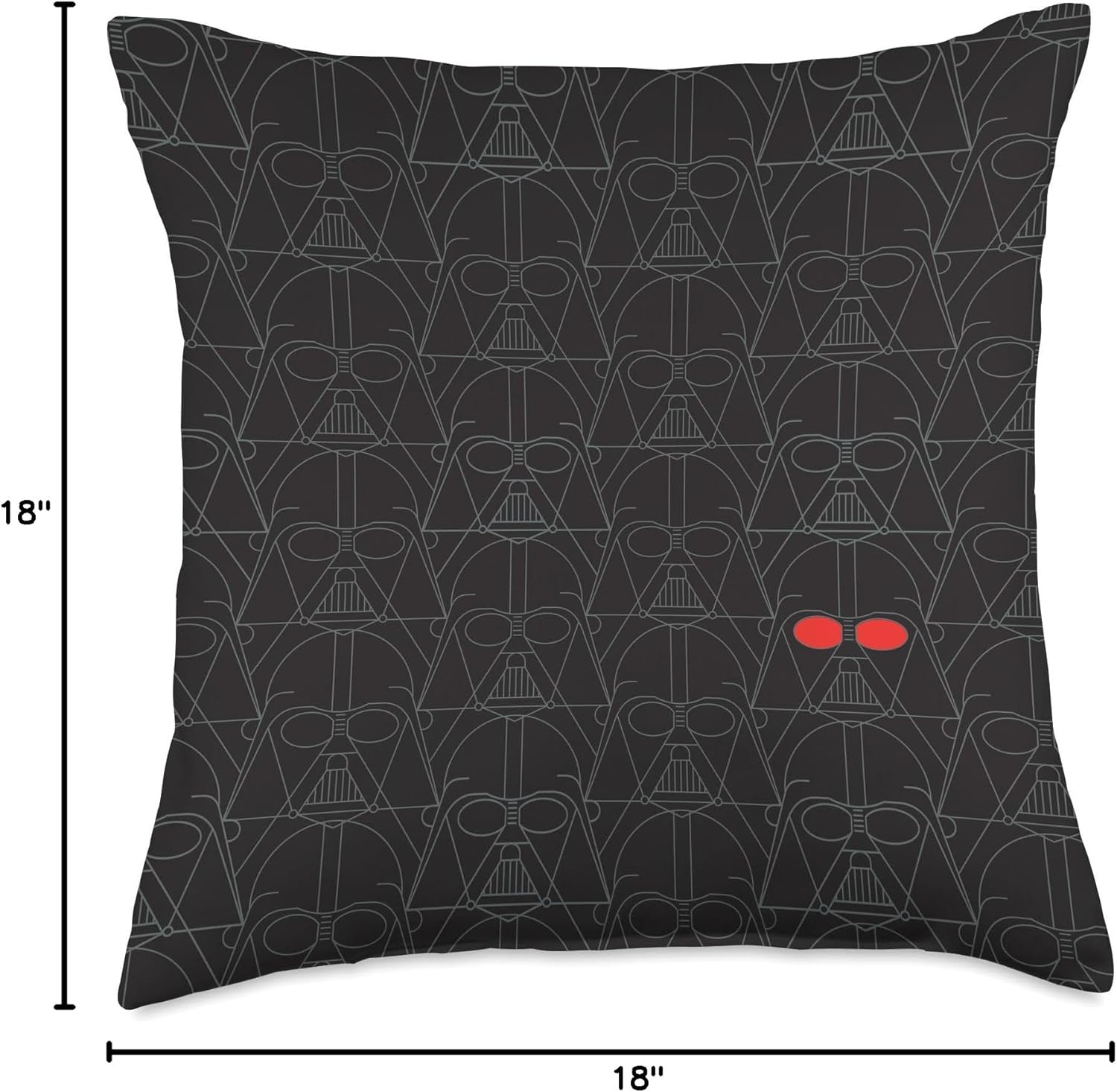 Star Wars Darth Vader Helmet Print Throw Pillow