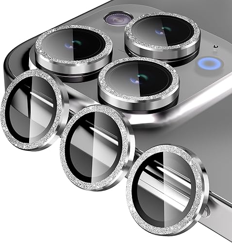 Miniatura 201 de Paquete de 3 x 2 protectores de lente de cámara Jeluse para iPhone 14 Pro Max para iPhone 14 Pro, cubierta protectora de pantalla de vidrio templado