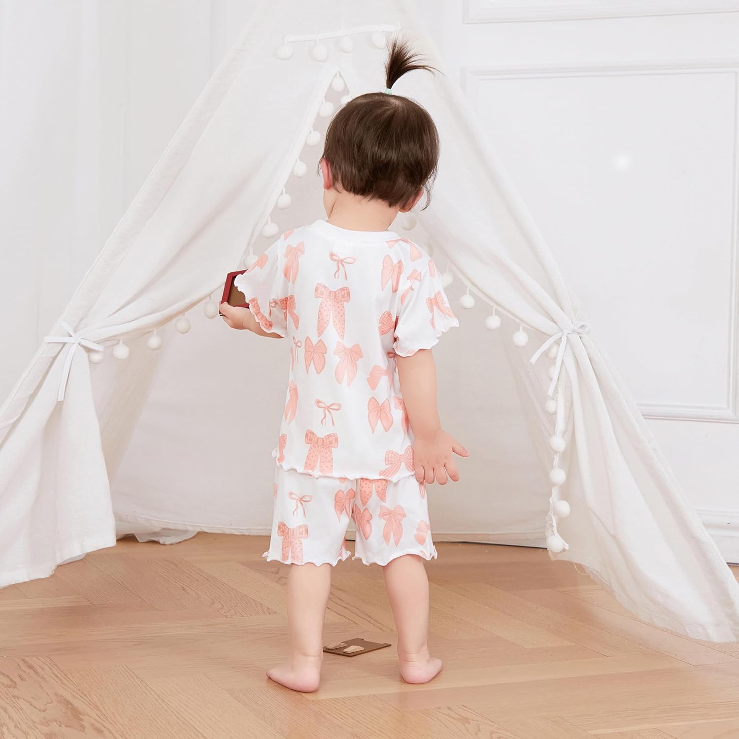 Toddler Baby Girl Clothes 12 18 24 Month 2T 3T Summer Outfit Strawberry Cowgirl Boots Graphic T-shirts Shorts Set - Image 3