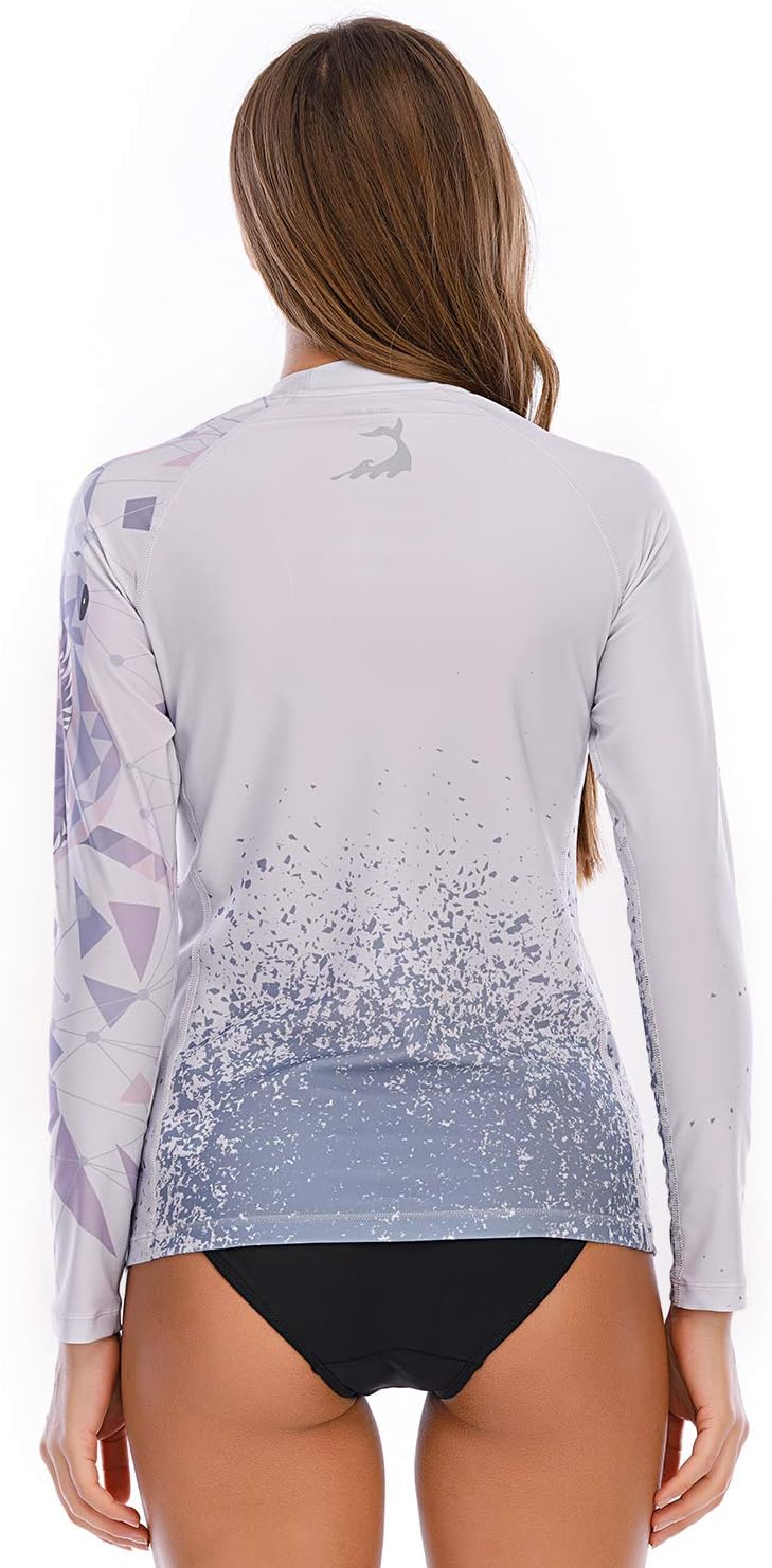 ADOREISM Women's Quick-Dry UPF 50+ Sun Protection Long Sleeve Rash Guard - Image 6