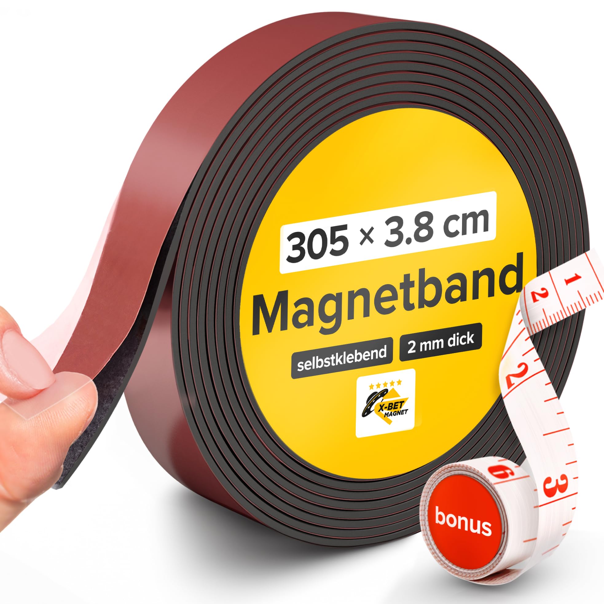 Magnetband Stark - 3,8x305 cm - Magnetklebeband - Magnetband 