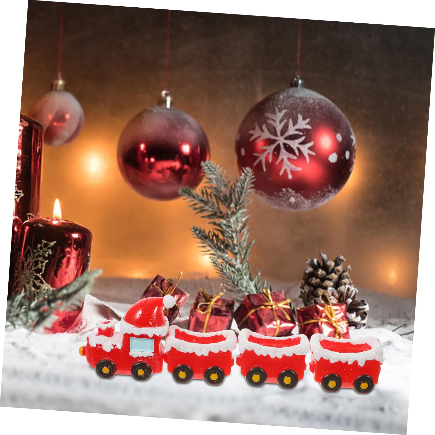 Didiseaon 5 Set Di Decorazioni Natalizie Con Slitta Trainata Da Alci Carrozza Trainata Da Cervi Micro Paesaggi Decorazioni Natalizie In Lamina Decorazioni Per Le Feste Decorazioni