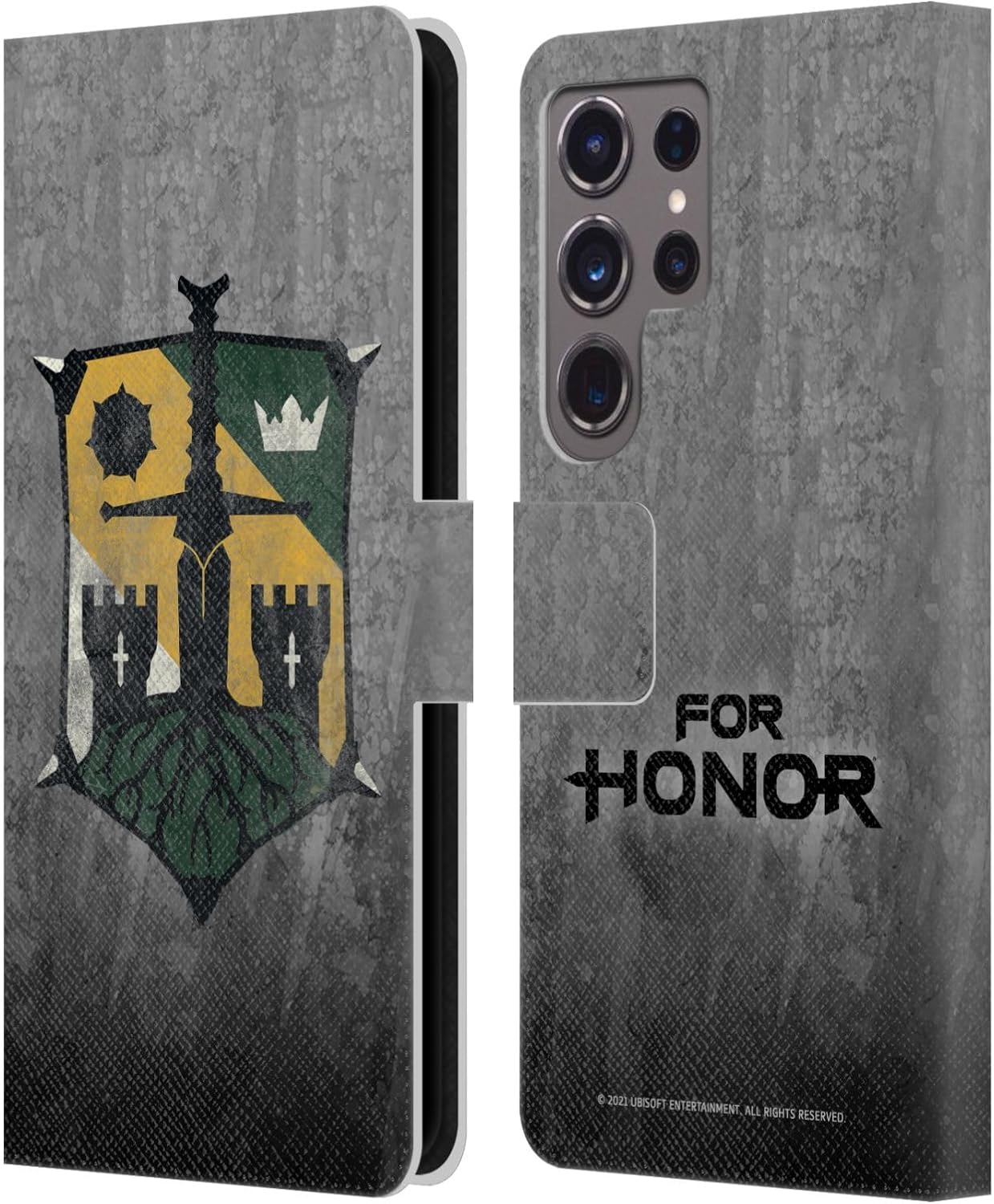 Head Case Designs Officially Licensed for Honor Viking Icons Leather Wallet Case Compatible with Samsung Galaxy S24 Ultra 5G