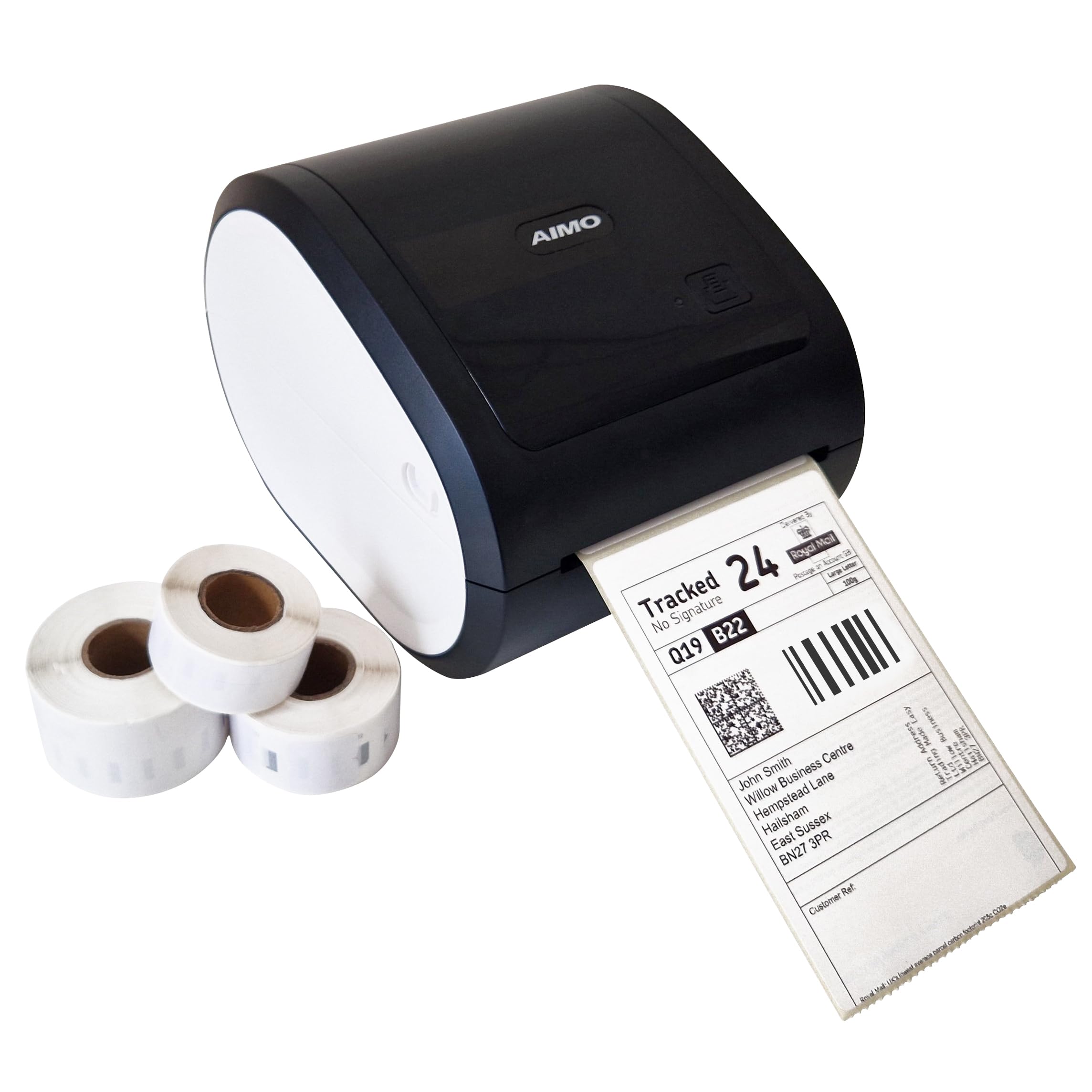 Aimo Bluetooth Thermal Label Printer 6XL Compatible With Amazon, Ebay, ETSY, Shopify, Royal Mail, Fedex, UPS Heavy Duty High Speed Machine Online Seller Labelling Large 6 X 4 Shipping Labels